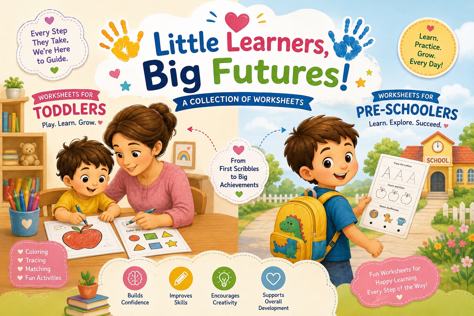 WORKSHEETS FOR TODDLER/PRESCHOOLERS