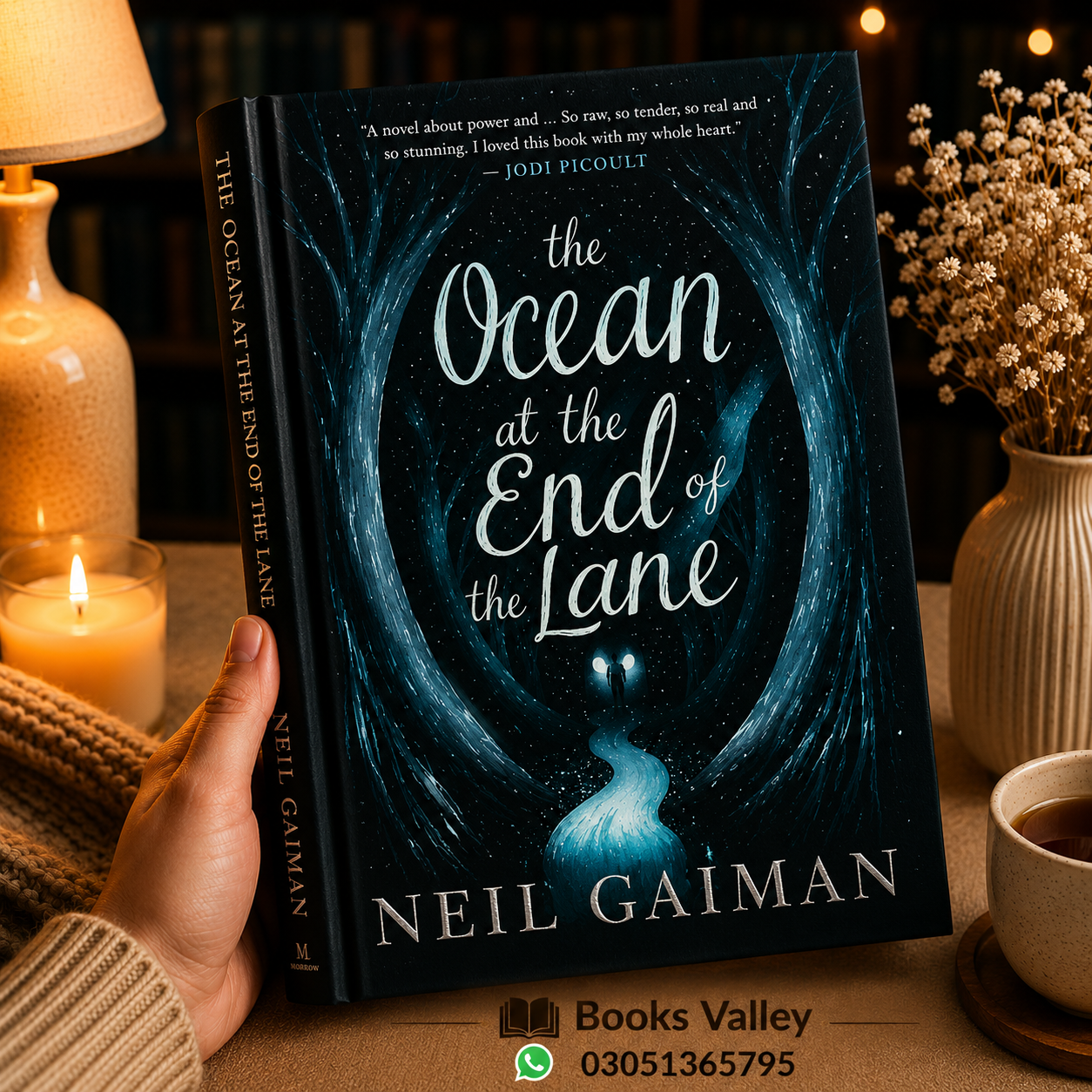 The ocean at the end of the lane