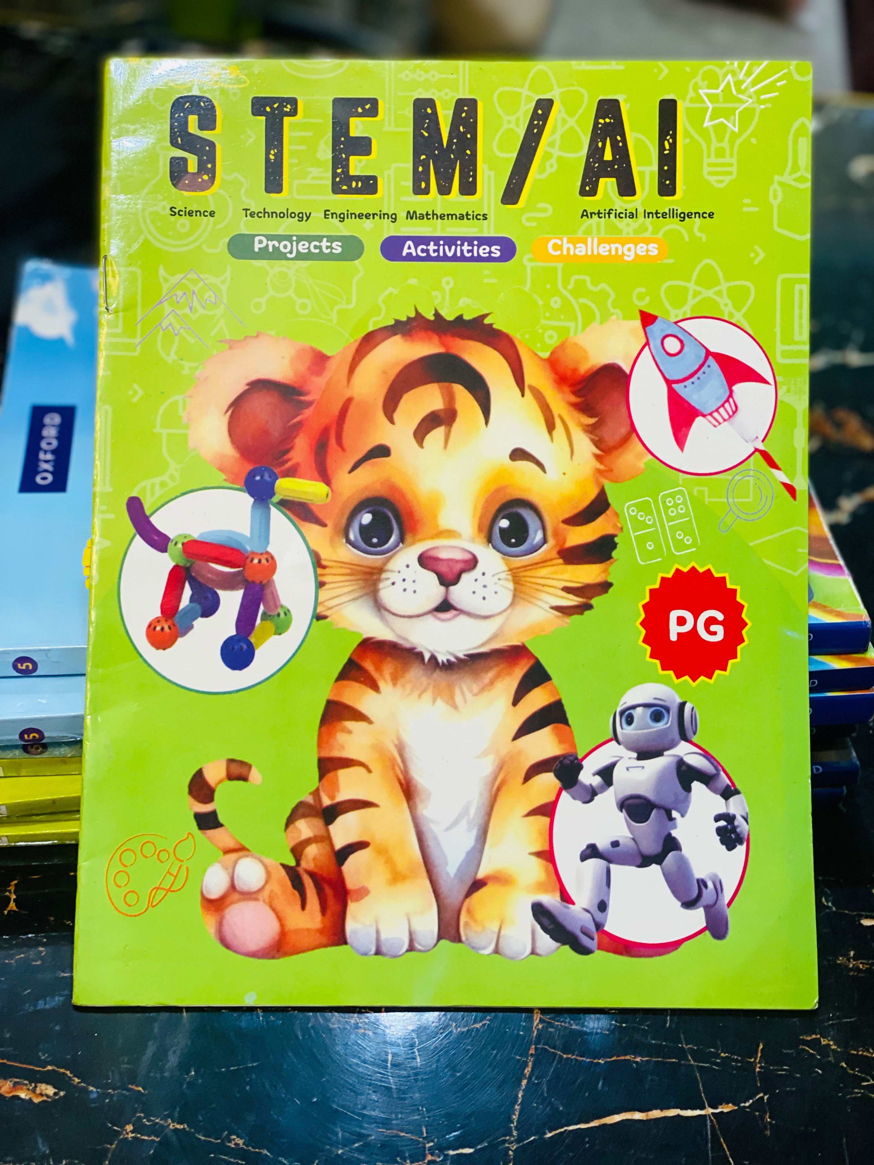 The title is “STEM/AI – Projects, Activities & Challenges” (PG)